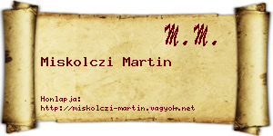 Miskolczi Martin névjegykártya
